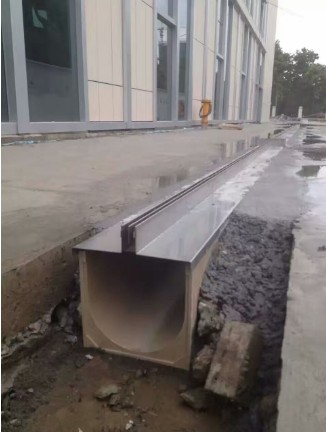 不銹鋼窄縫式排水溝工施工圖