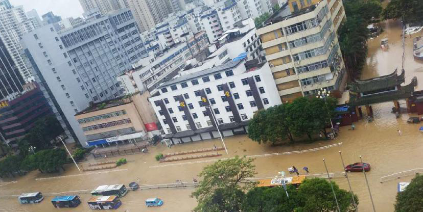 城市排水系統內澇圖